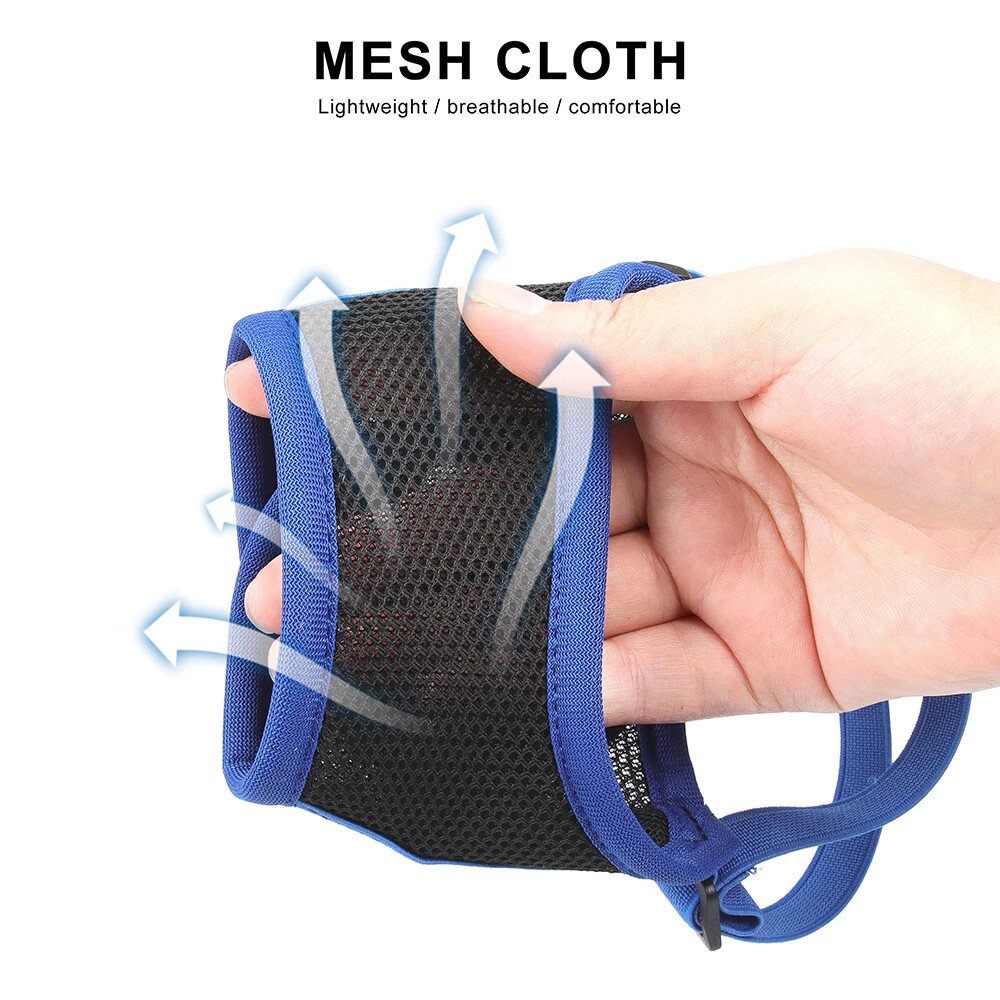 Dog Pet MESH MUZZLE Mouth Guard dual strap Anti Stop Bite bark Chew Breathable