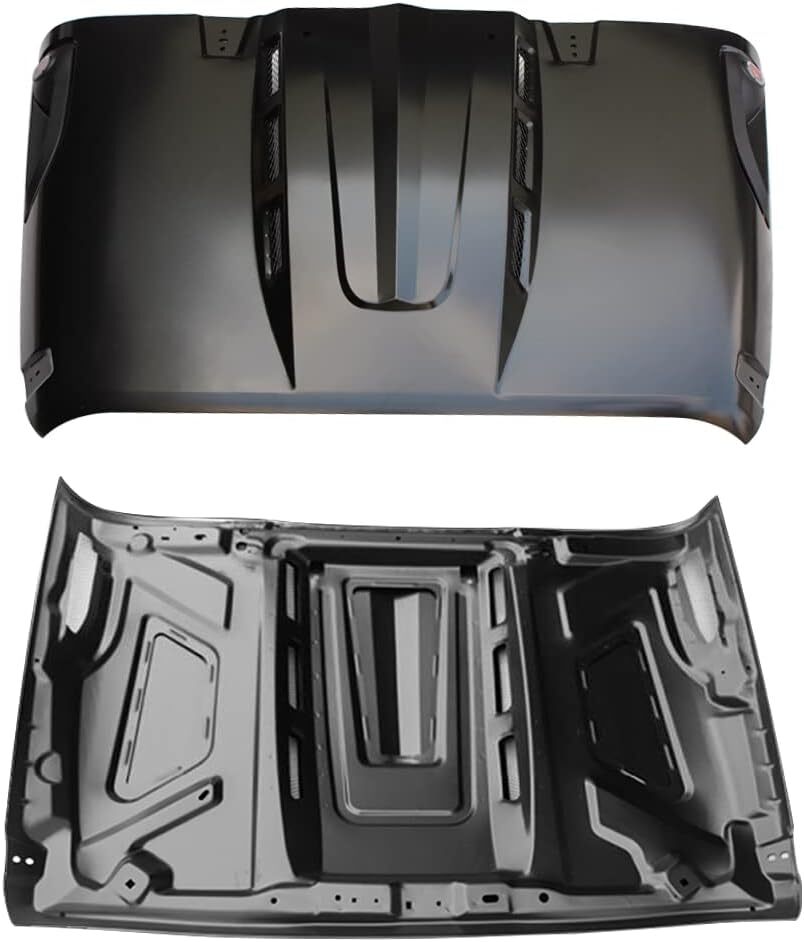 for 2007-2018 Jeep Wrangler Rubicon JK JKU heat extract Vented AVG Steel Hood
