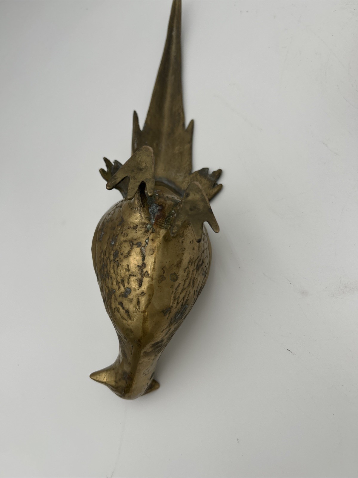 Vintage Pair of SOLID BRASS Pheasant Birds MCM Bird Decor Figurine Old