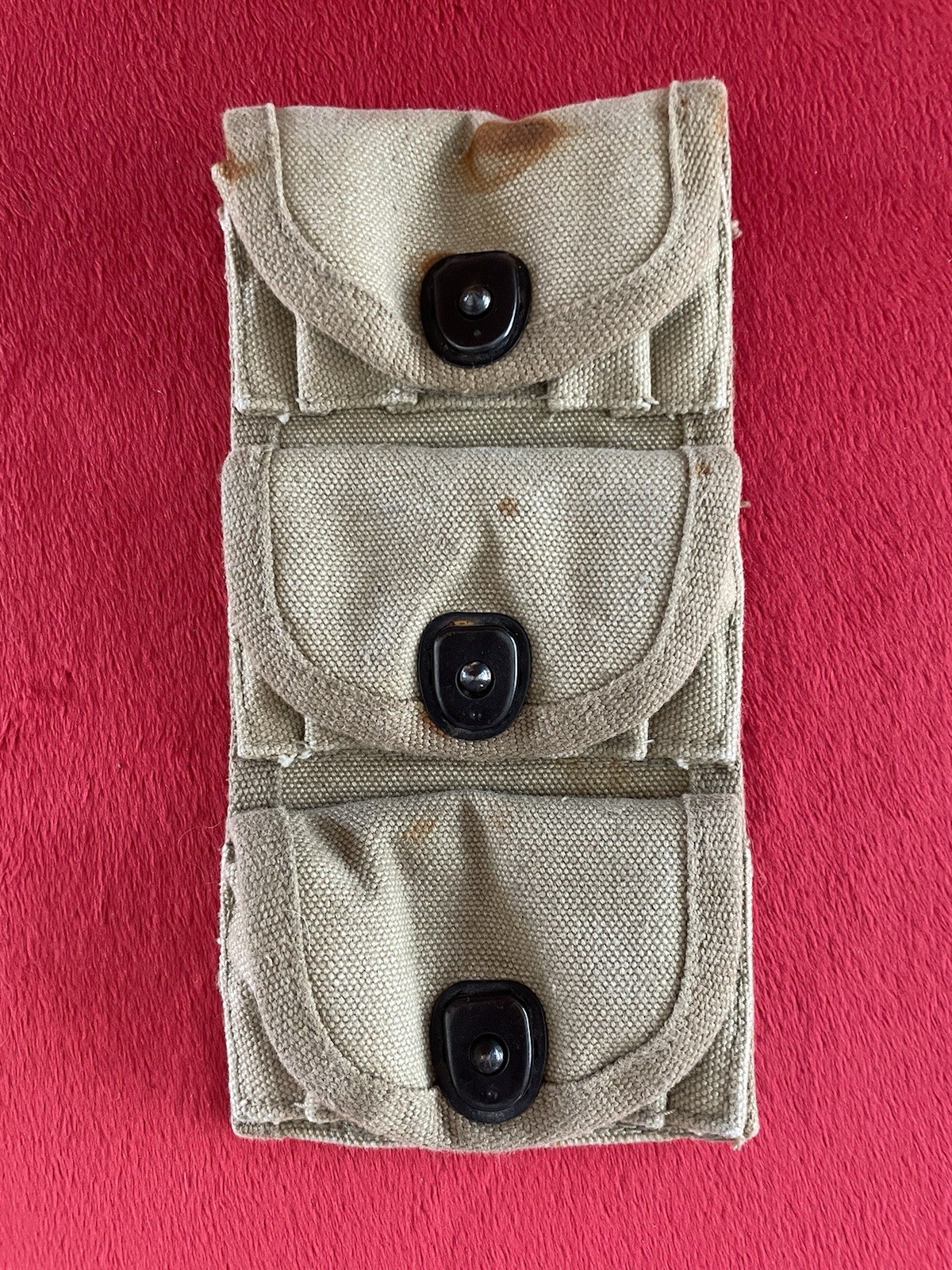 Repro WW1 M1917 Revolver Half Moon Clip Ammo Pouch WWI