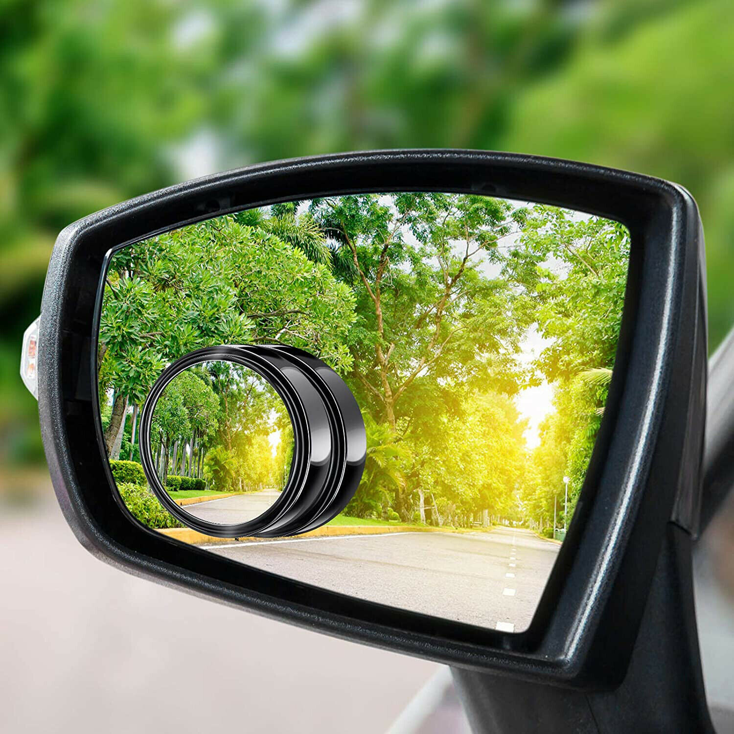 2PCS Blind Spot Mirrors Round HD Glass Convex 360° for Car Side Rear View Mirror