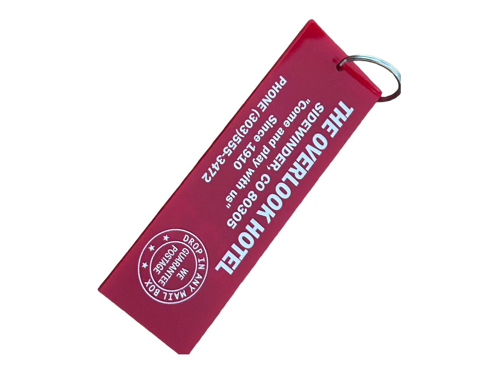 Prop accurate THE SHINING inspired OVERLOOK hotel ROOM 237 key tag