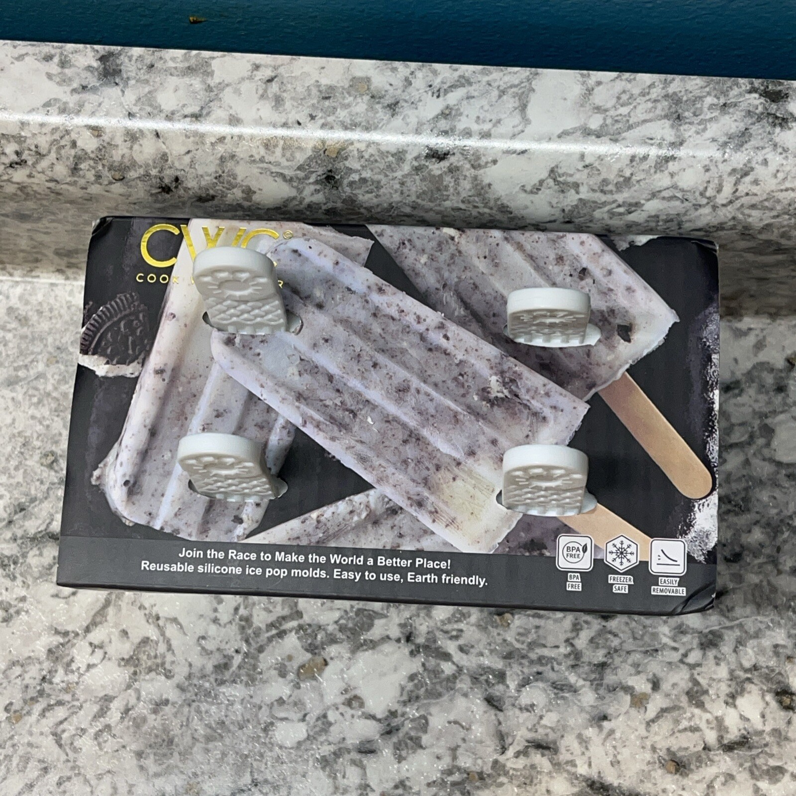 CWC Cook With Color Ice Pop Molds Four Count