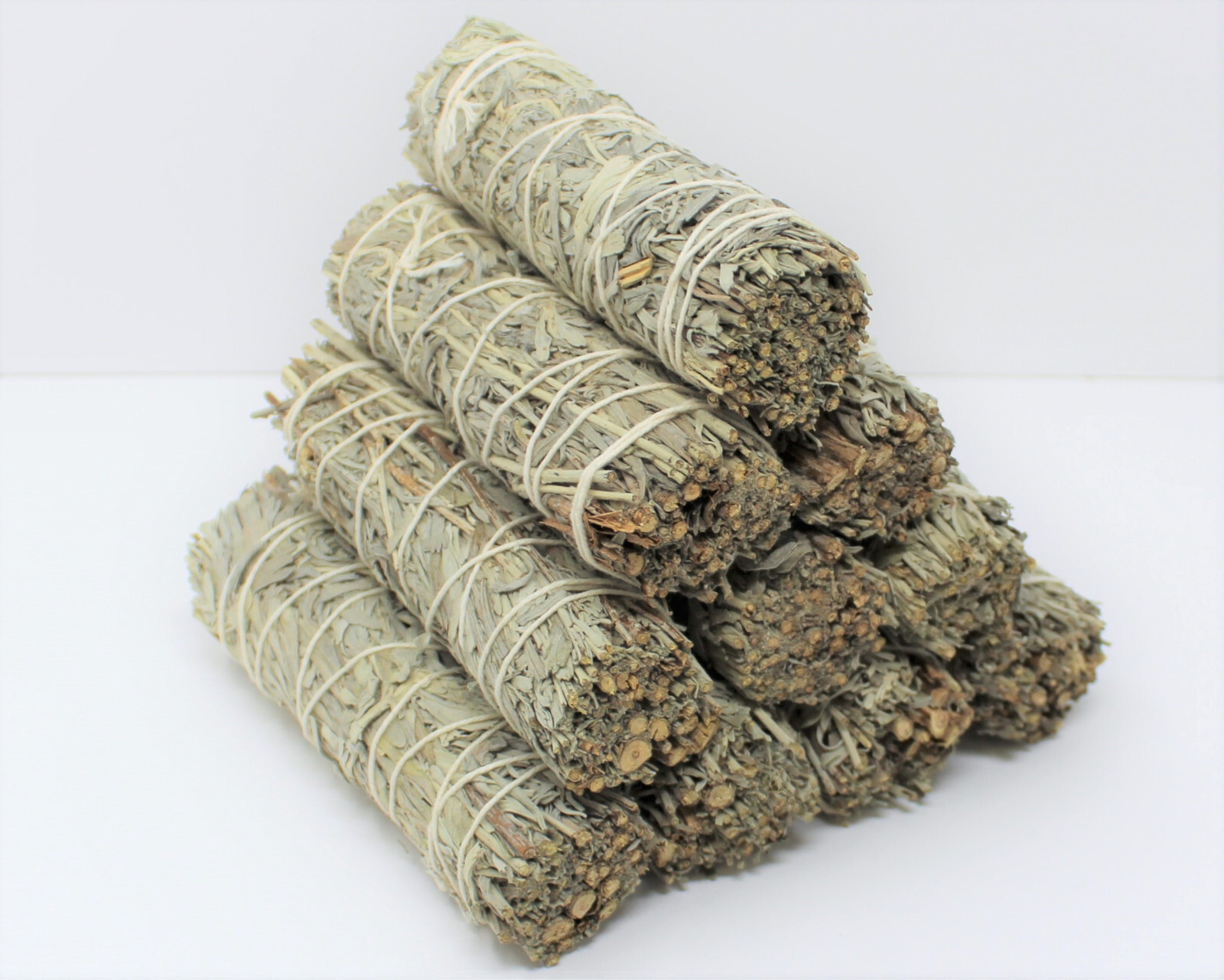 Blue Sage Smudge Stick 4-5 " (Herb, Remove Negative Energy, Smudge Bundle)