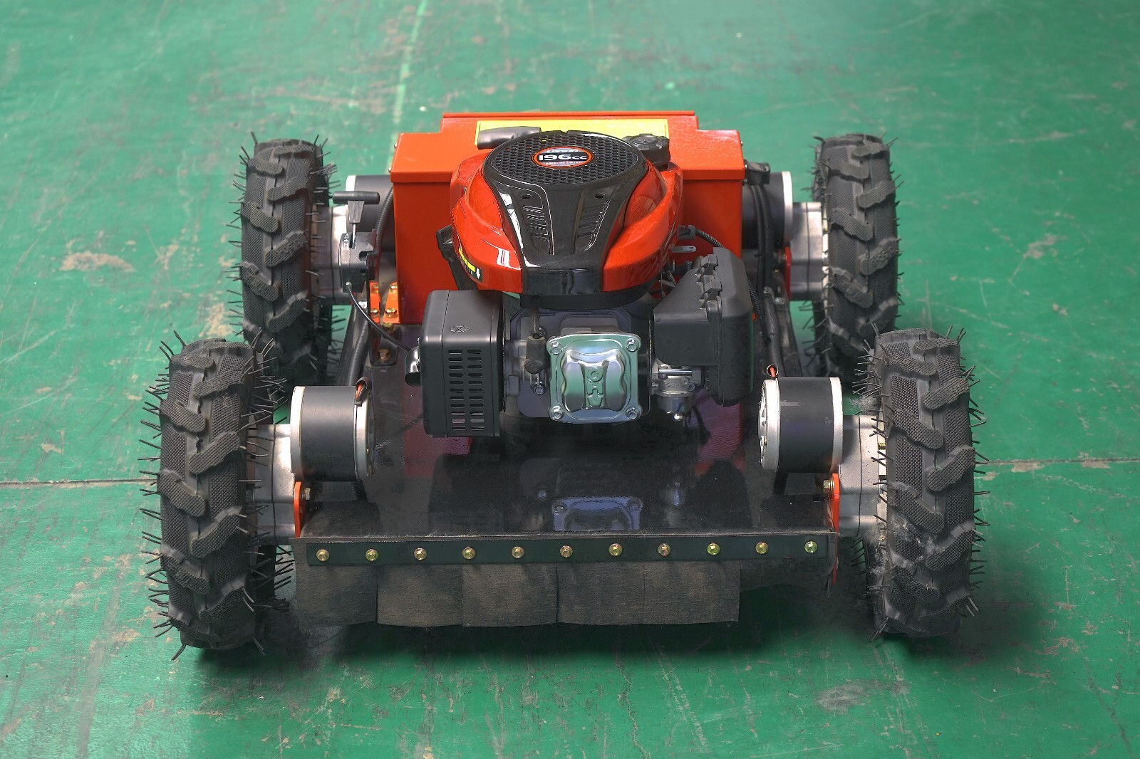 Remote control lawn mower with adjustable mowing height Limited time offer