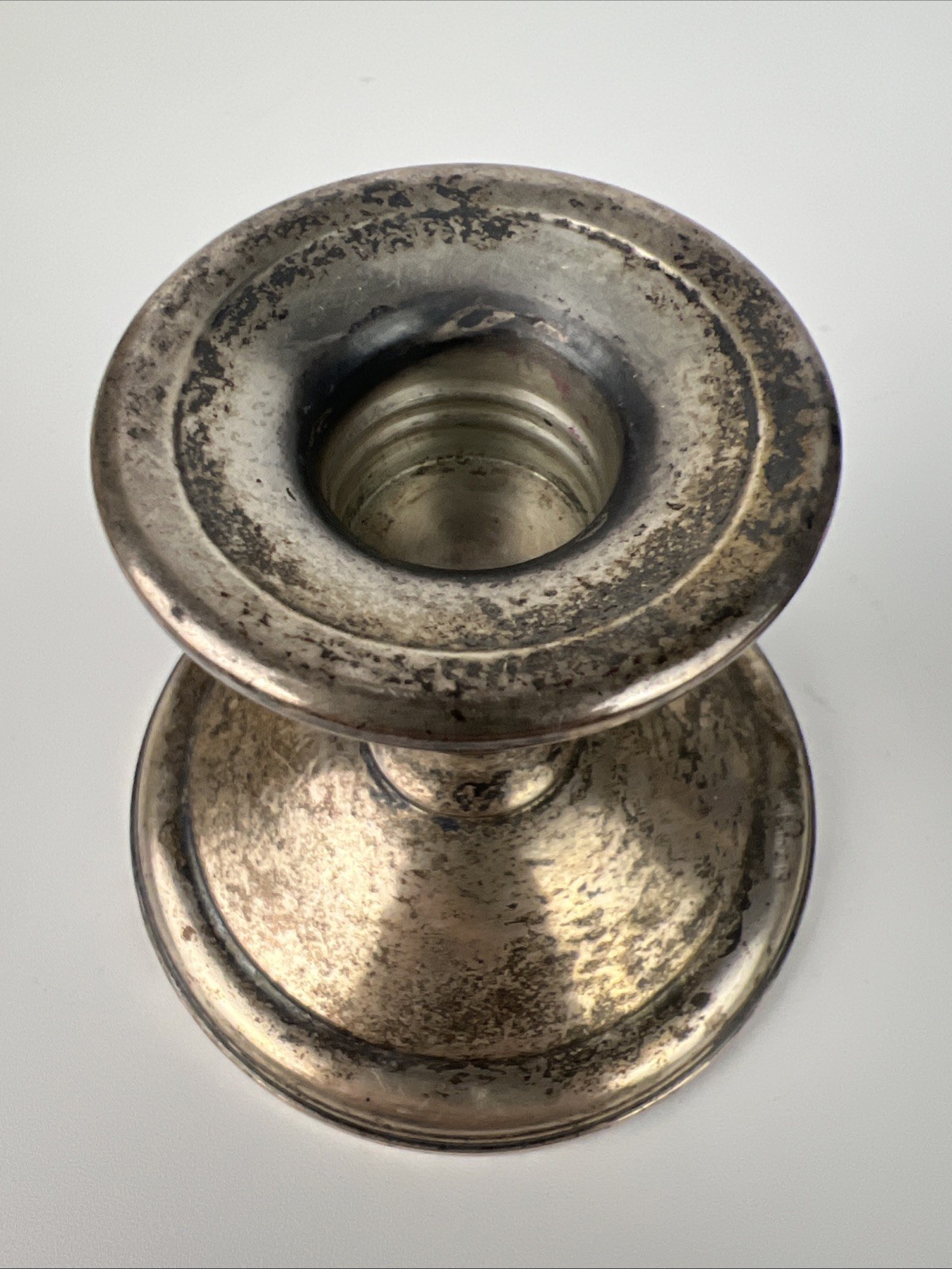 Vintage Pair La Pierre Sterling Silver Candle Holders Weighted & Reinforced ~ #8