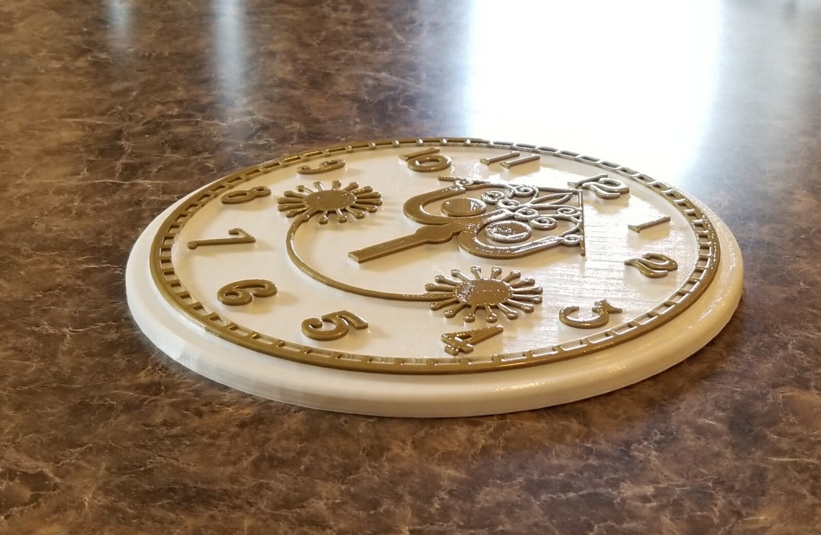 9" It's a Small World Clock Face Inspired Sign (Disney World Inspired Prop)