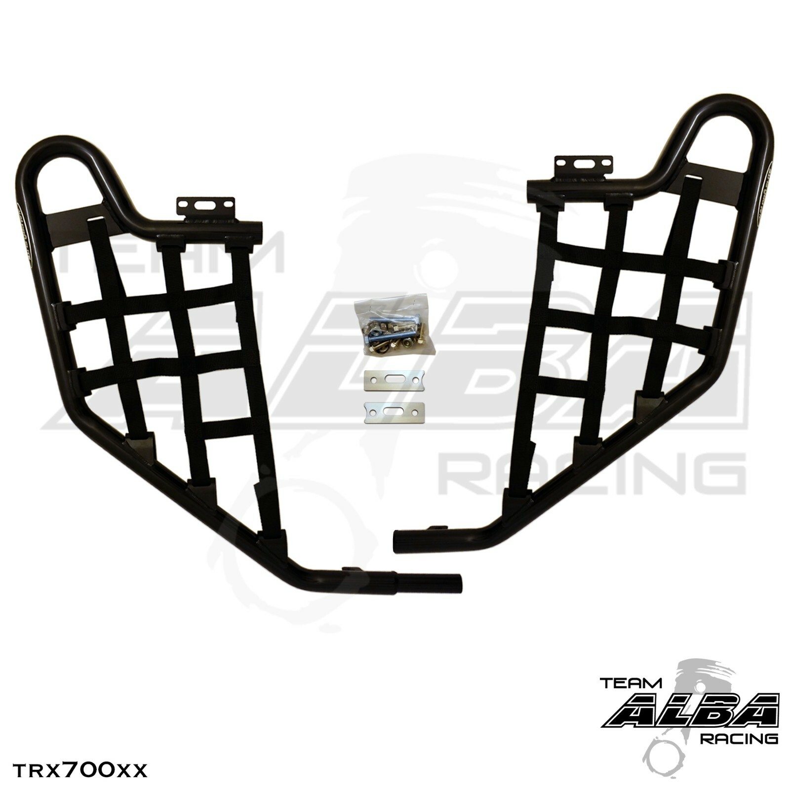 Honda TRX 700XX    Nerf Bars  Alba Racing   Black bar Black nets 233 T1 BB