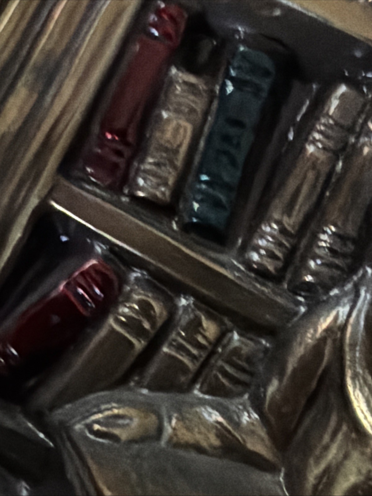 Antique Armor Bronze YePhilosopher Bookends 1920s Art Deco Scholar Library Pair