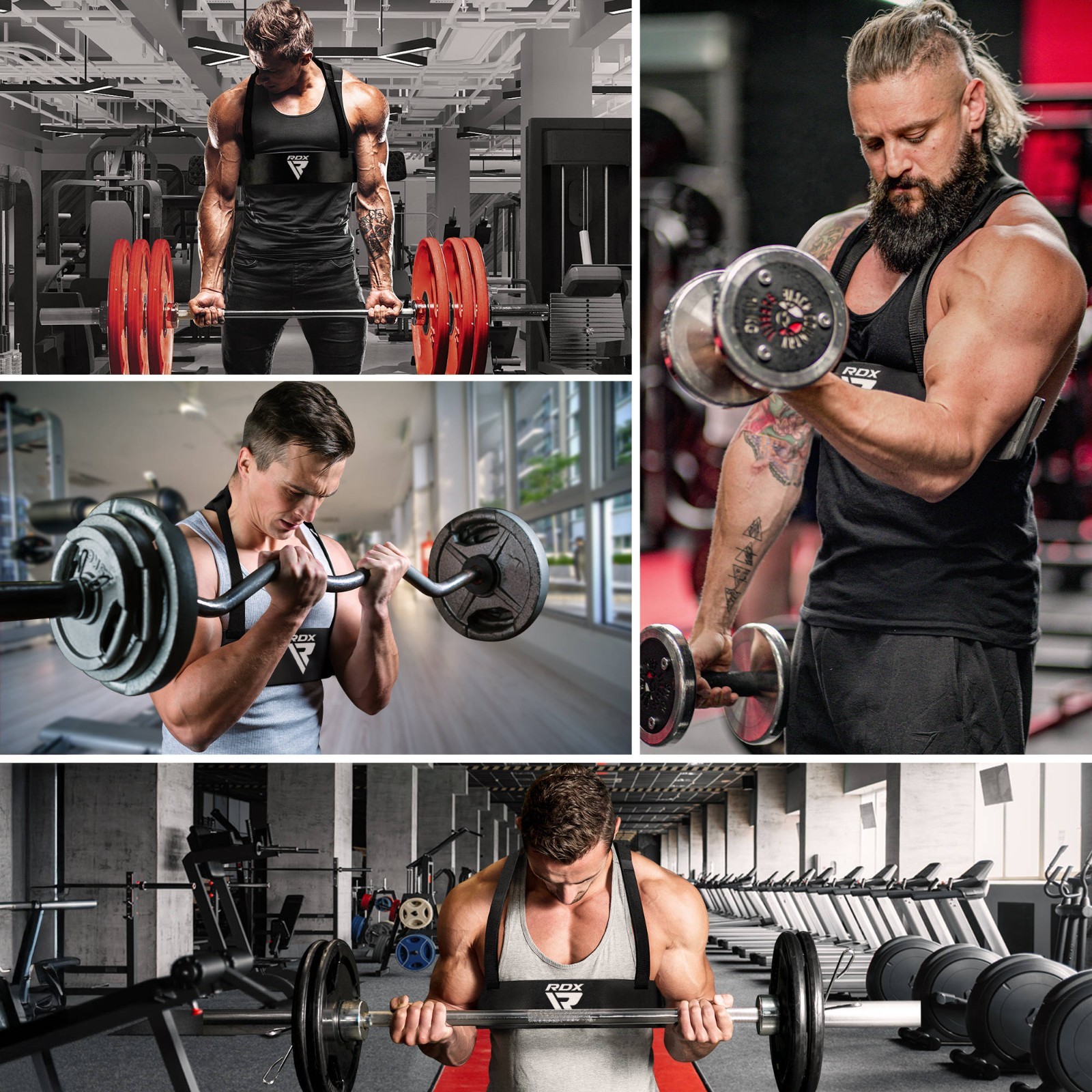 Arm Blaster by RDX, Heavy Duty Bicep Curl, Fitness Curl Support, Weightlifting