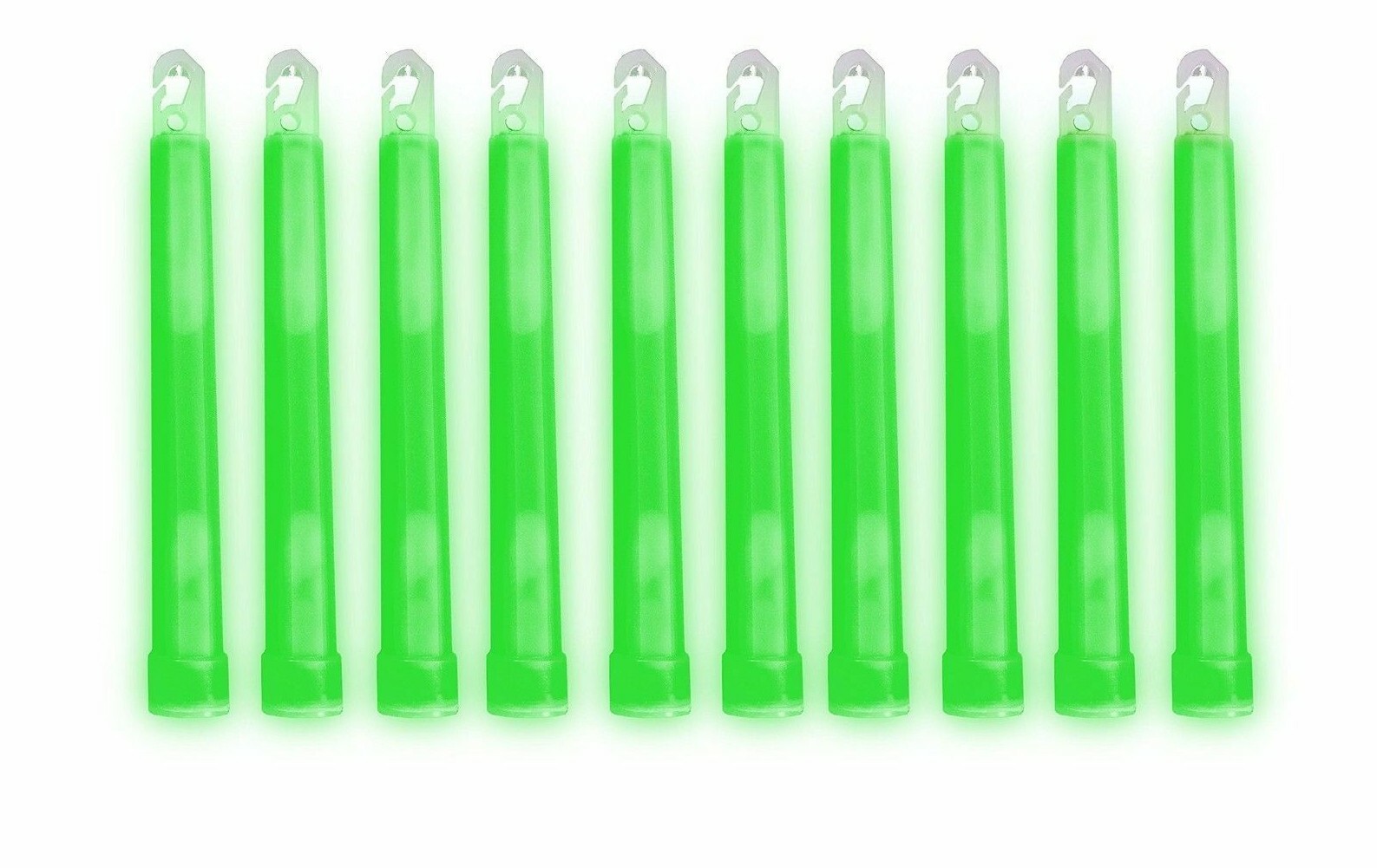Lot 10 Cyalume Military Grade TACTICAL Light Sticks Green 6" Long 12 HR Prepper