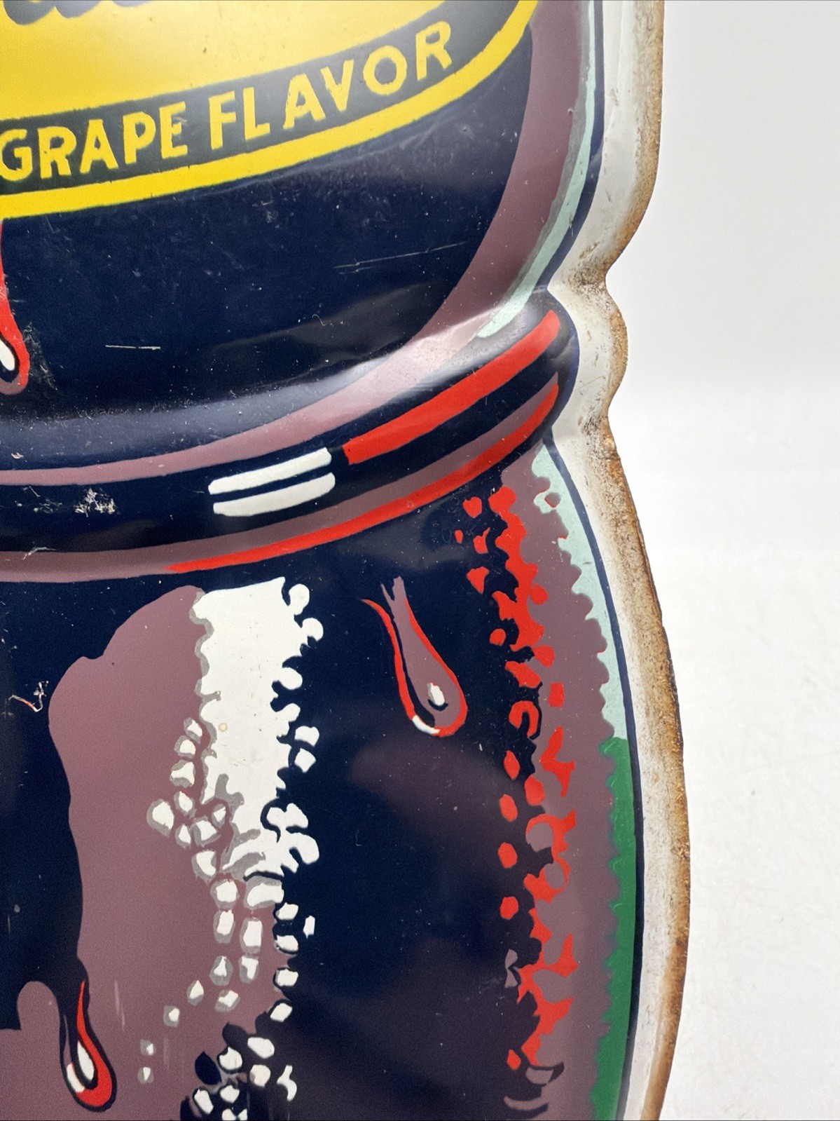 Original Nugrape Bottle Advertising Sign