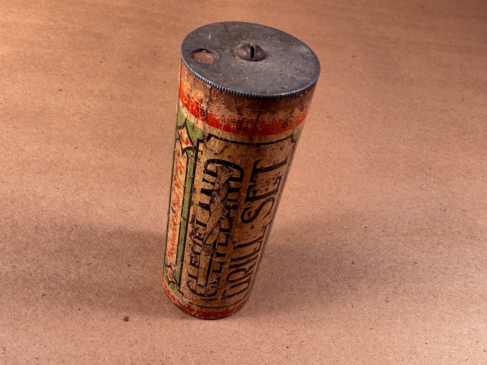 CLEVELAND Ohio TWIST DRILL CO. WOOD STORAGE INDEX Mechanics Set No. 57 TUBE ONLY