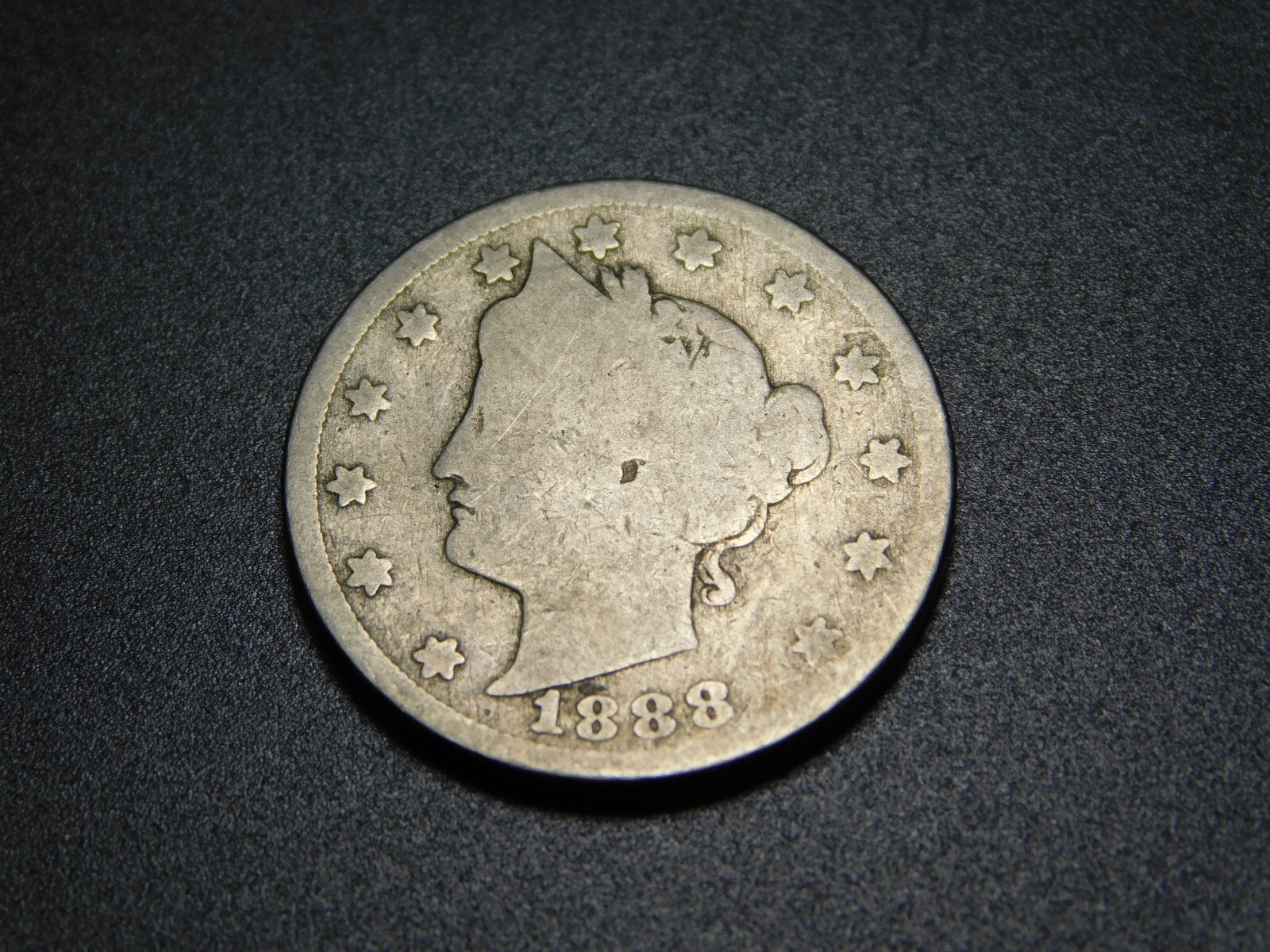 OLD US COINS 1888 V LIBERTY NICKEL
