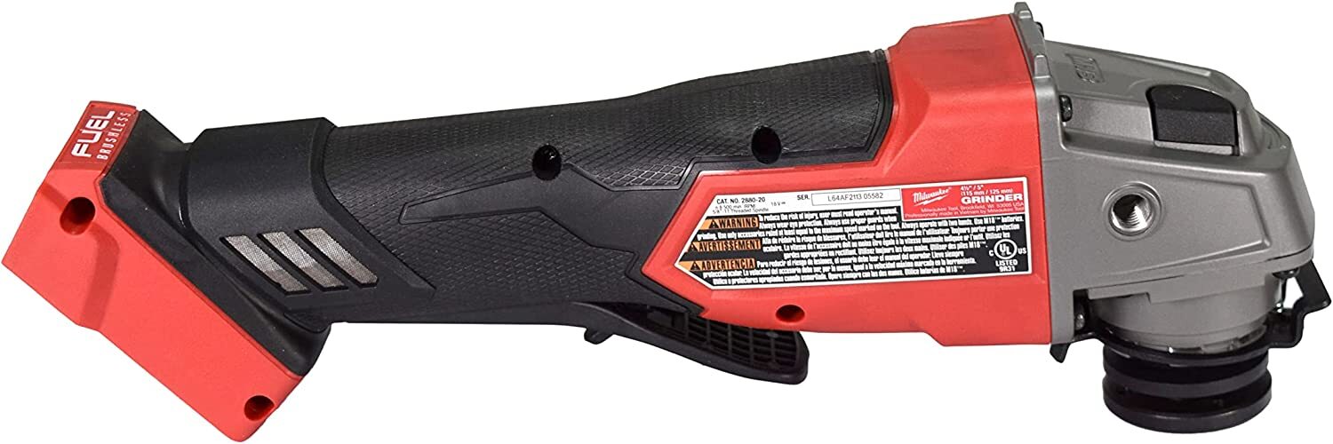 Milwaukee 2880-20 M18 FUEL 18 Volt 4-1/2" / 5" Grinder Paddle Switch, No-Lock