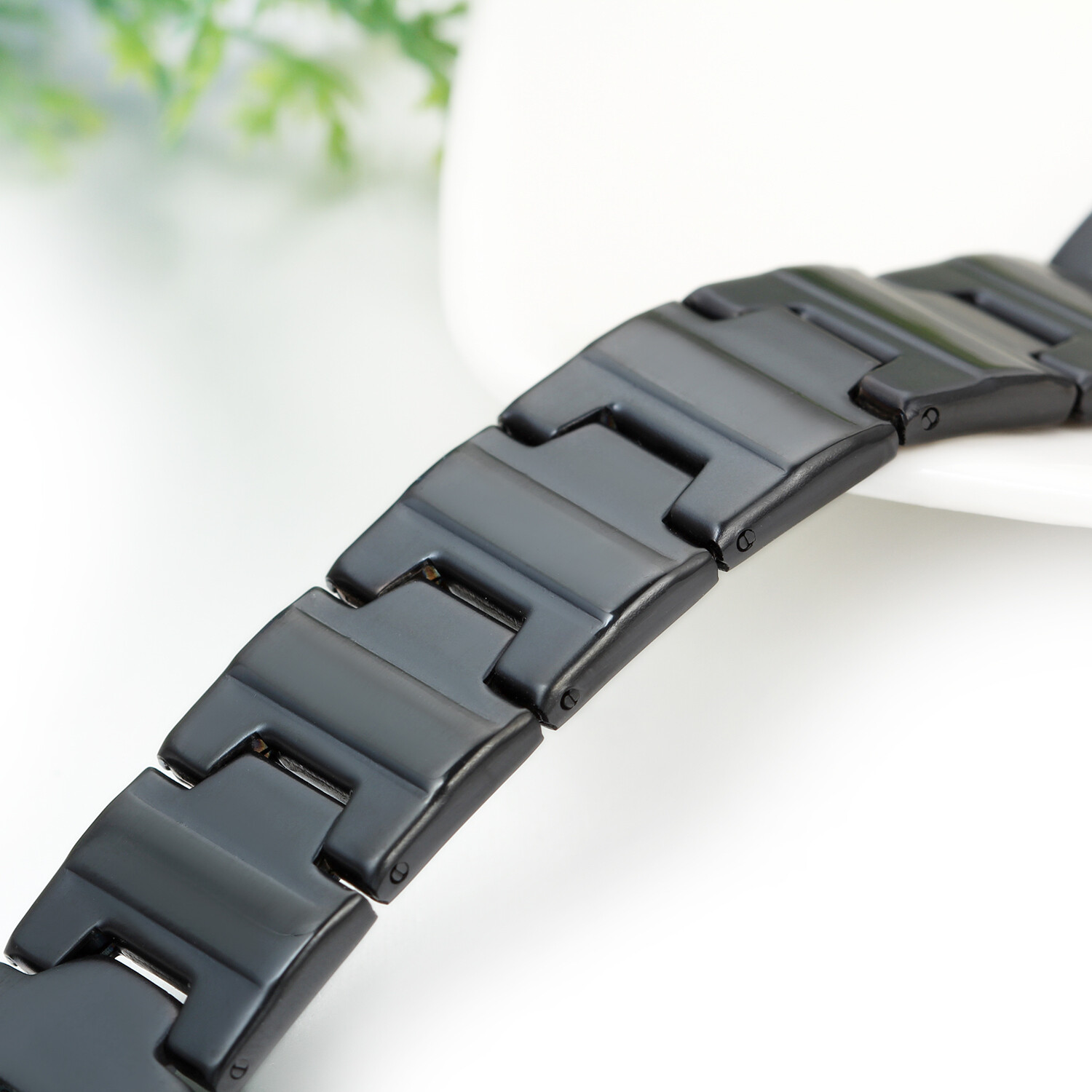 Men Black Stainless Steel Christ Cross English Bible Lords Prayer Chain Bracelet