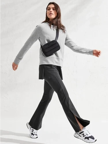 Athleta Black Stellar Flare Trouser- Size 0-NWT