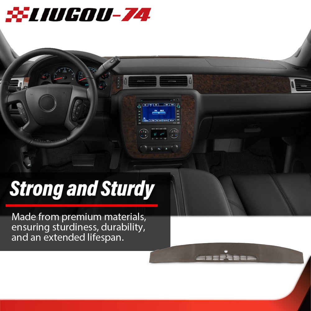 Upper Dash Panel Grille Cover Cap Brown Fit For 07-13 Escalade Silverado Sierra