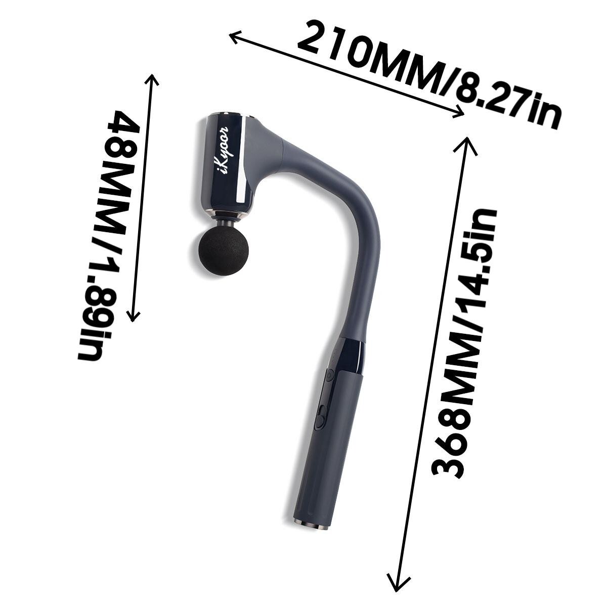 iKyoor Massage Gun Brushless Exended Handle Deep Tissue Electric Massage Hammer