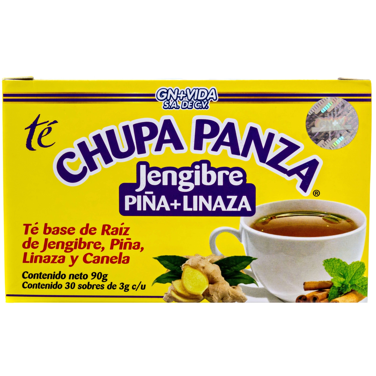 2 PACK Chupa Panza Detox Ginger Tea 60 Day Supply Te Chupa Pansa de Jenjibre...