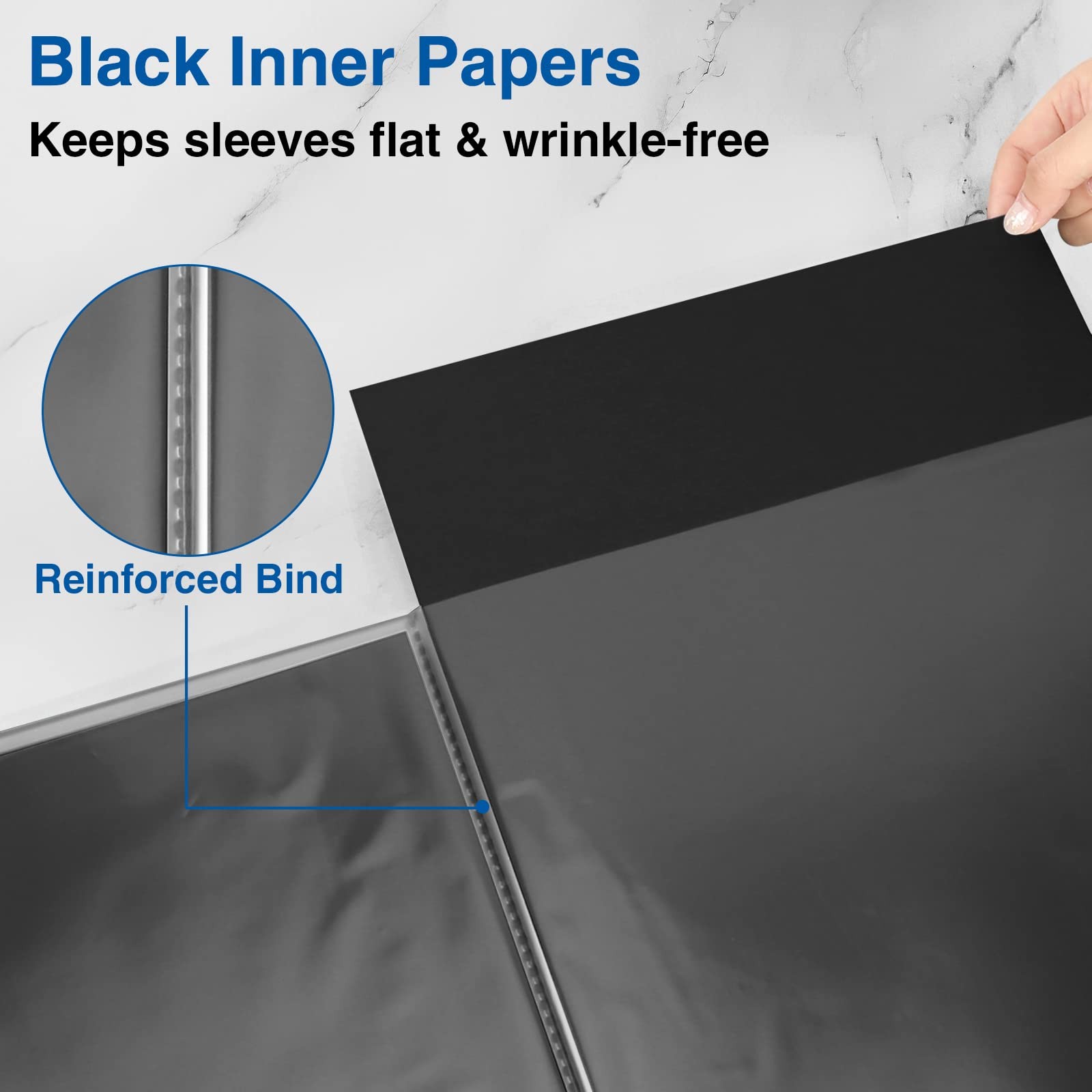 Sooez Art Portfolios 11"x17", Large Portfolio Folder with 30 Pockets & Black ...