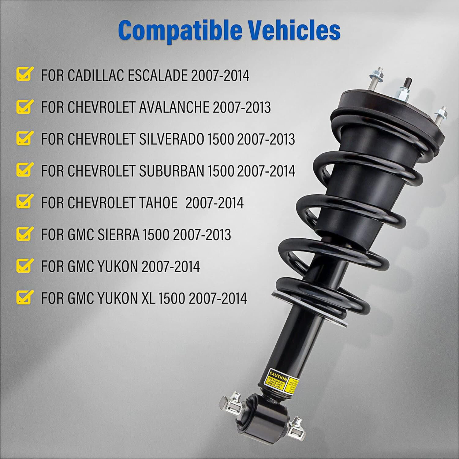 Front&Rear Air Shocks Struts Magnetic Ride for Cadillac Escalade GMC Yukon 07-14