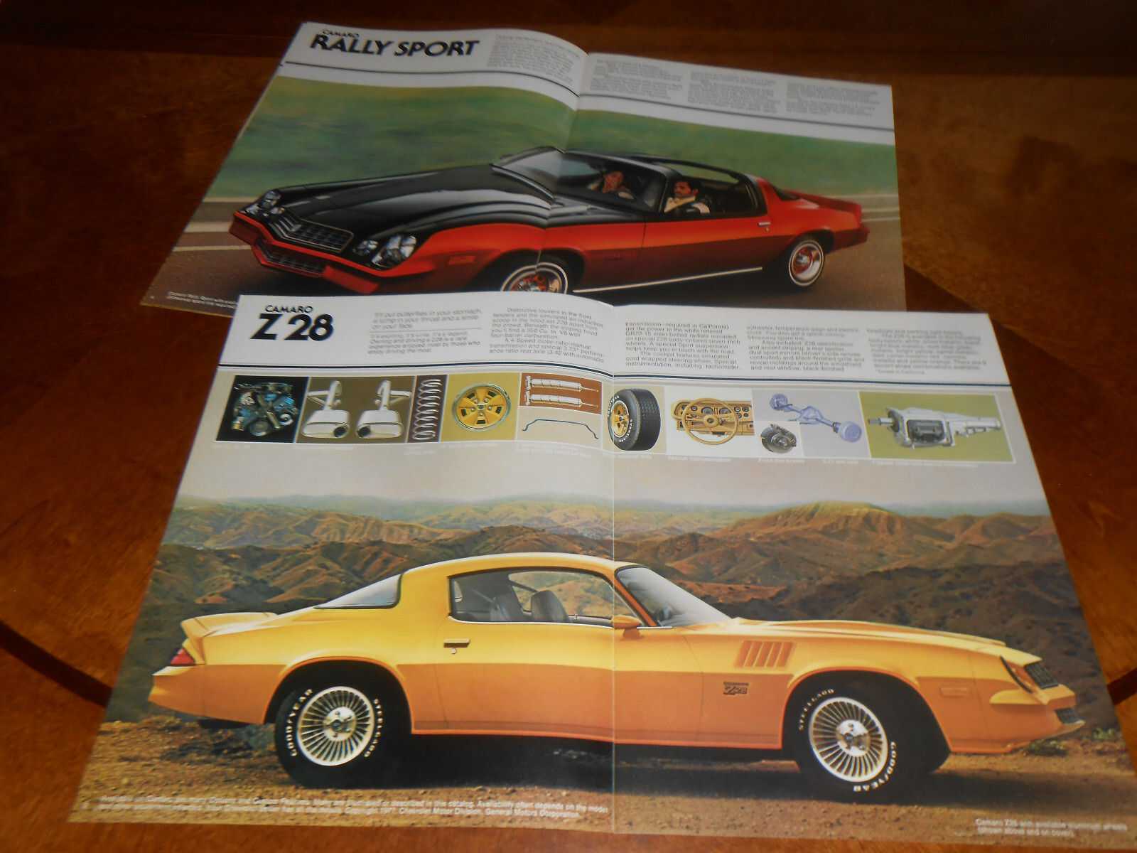 1978 CHEVROLET CAMARO ORIGINAL 12 Page BROCHURE / '78 CHEVY LT, Z28 & RS CATALOG