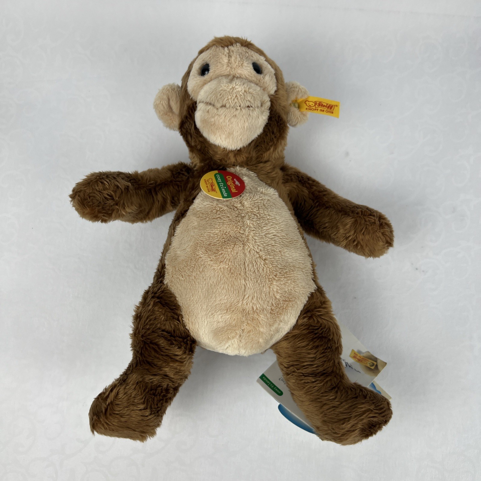 NWT VTG Steiff Original Cosy Friends Monkey 11" Plush Soft Toy Stuffed Animal