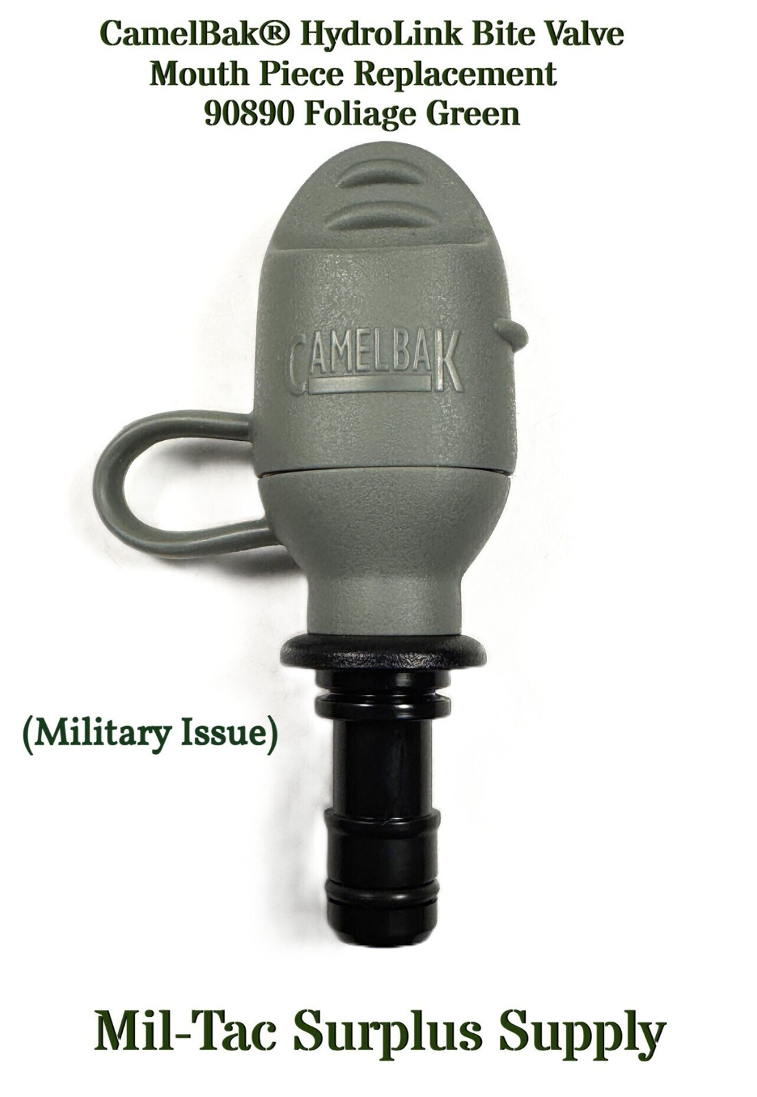 USGI CamelBak® HydroLink Bite Valve Mouth Piece Replacement  90890 Foliage Green
