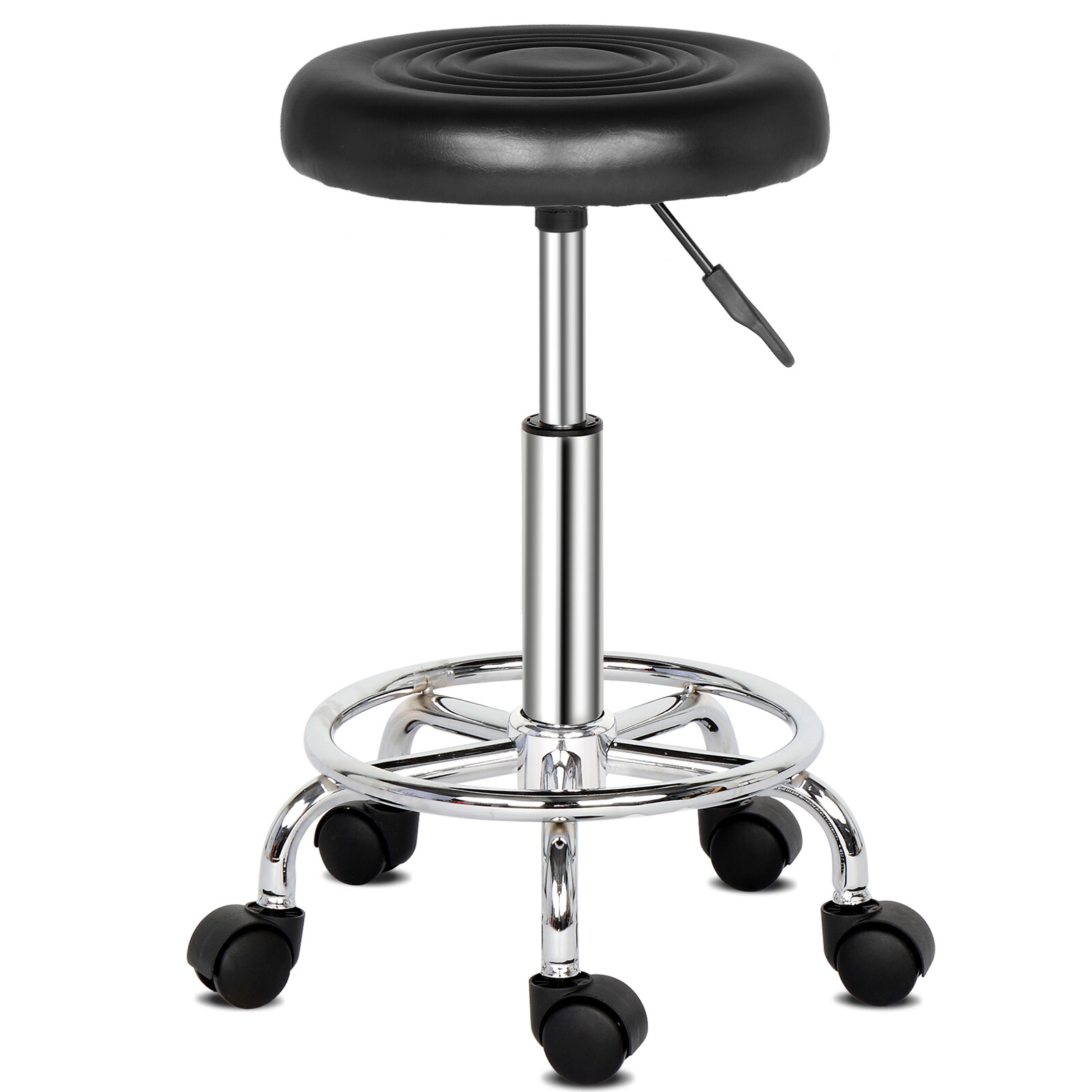 Adjustable Hydraulic Rolling Salon Stool Chair Tattoo Massage with Swivel Wheels