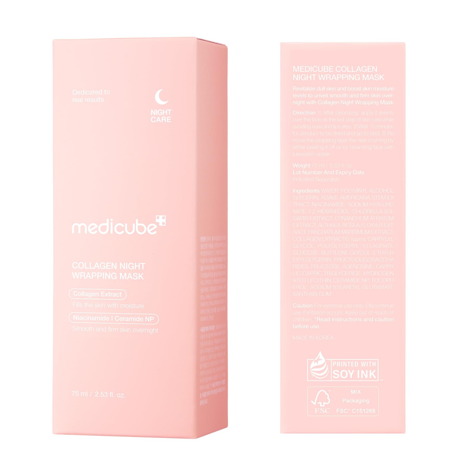 Medicube Collagen Overnight Wrapping Peel Off Mask - Elasticity & Hydration