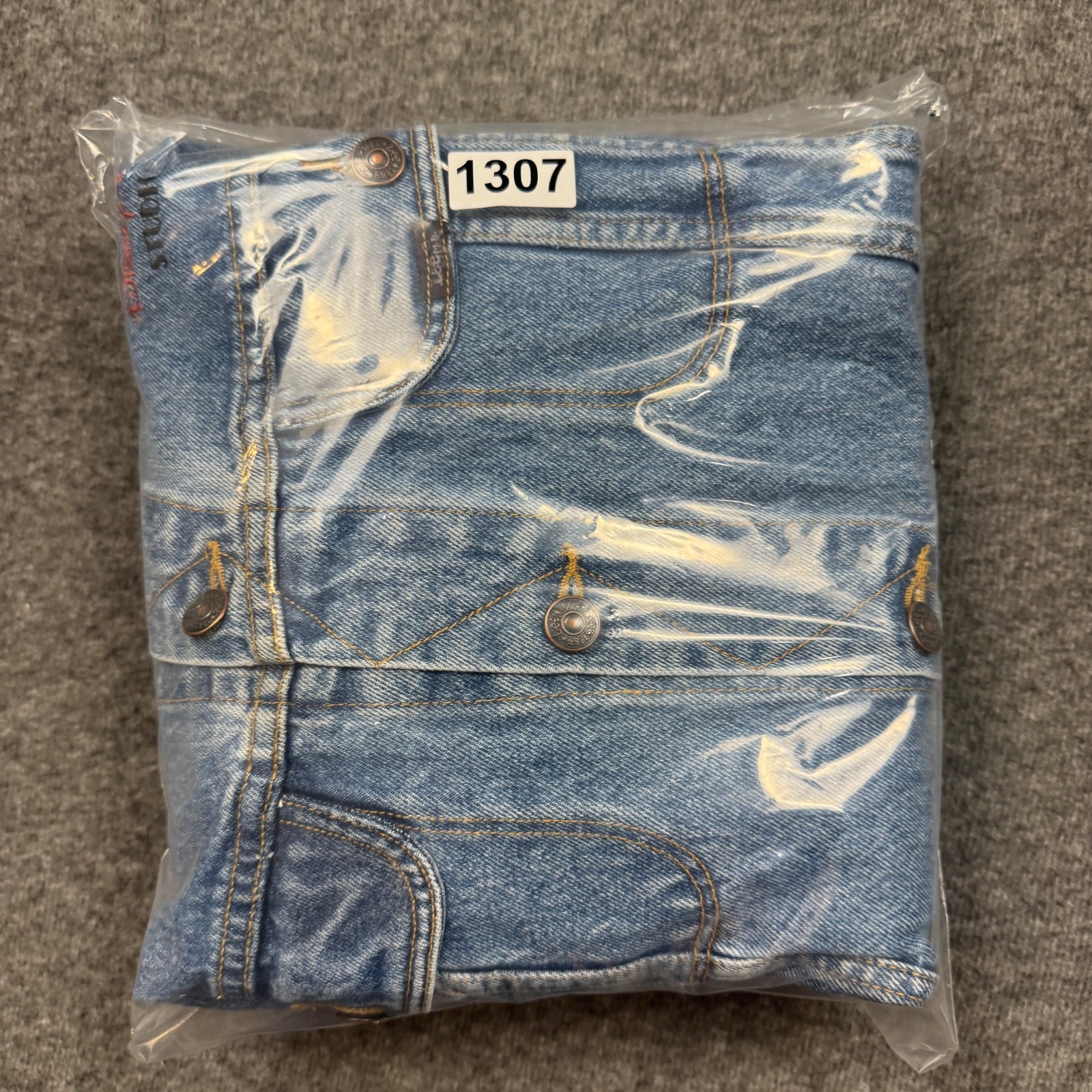 Vintage Lee Disney MGM Studios Mickey Mouse Denim Jacket Mens XL Embroidered