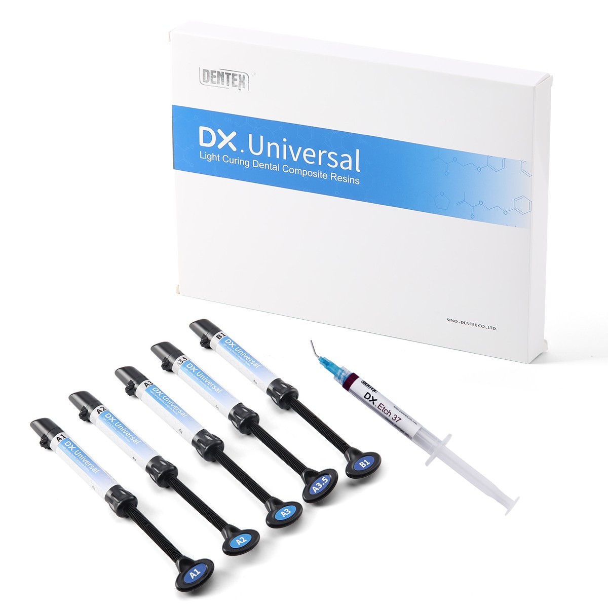 Lot Dental Universal Light Cure Composite Resin A1-B1 Etching Gel Adhesive Kit