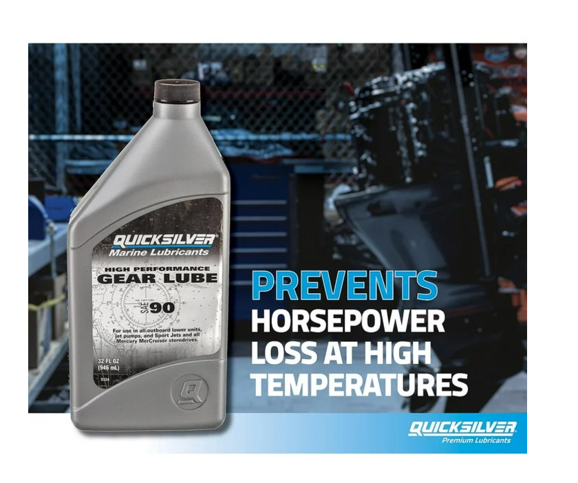 Quicksilver 858064Q01 High Performance SAE 90 Gear Lube for Mercury Outboards