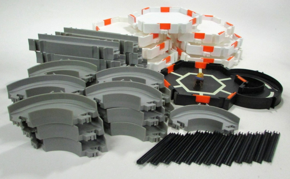 *READ* Set of 45 Hex Habitat Tracks Accessories Curved Straight Playset + Bug