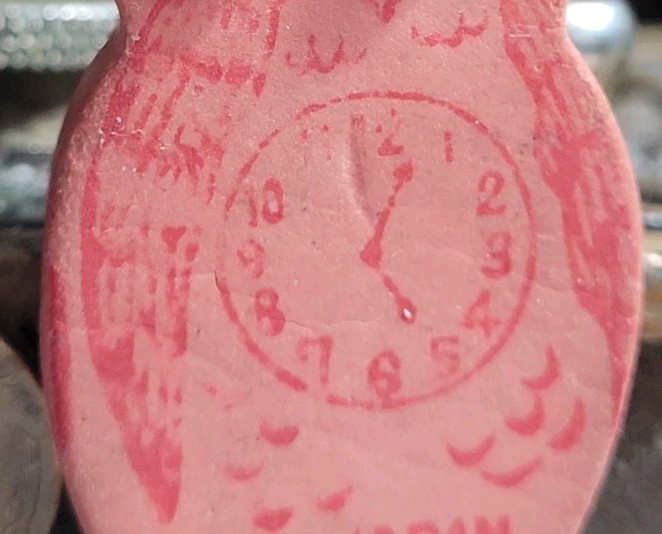 Vintage OWL WITH GOOGLY EYES Eraser Made In Japan