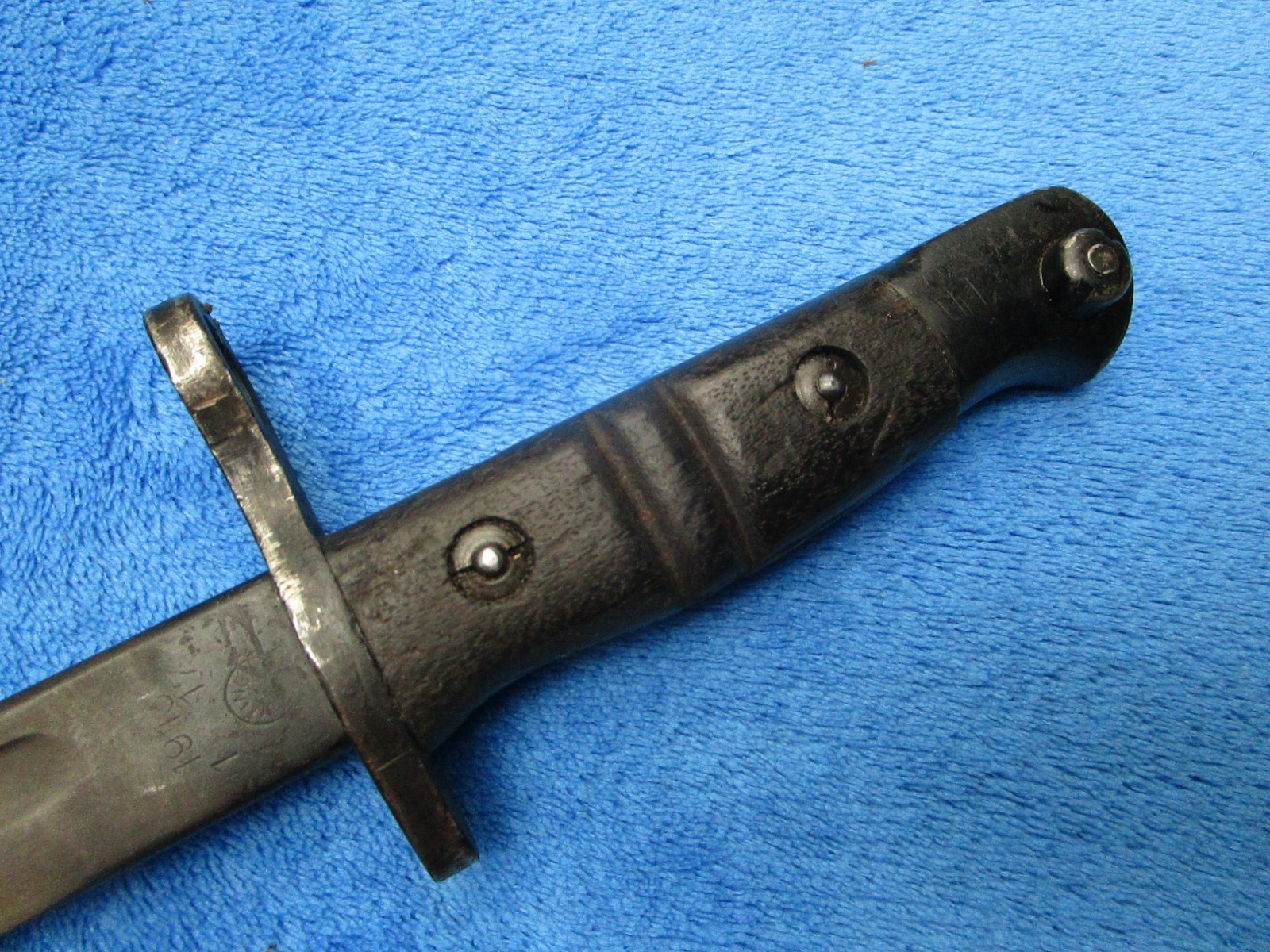 VINTAGE ORIGINAL US MADE BRITISH M1913 BAYONET AND SCABBARD MAKER REMINGTON 1917