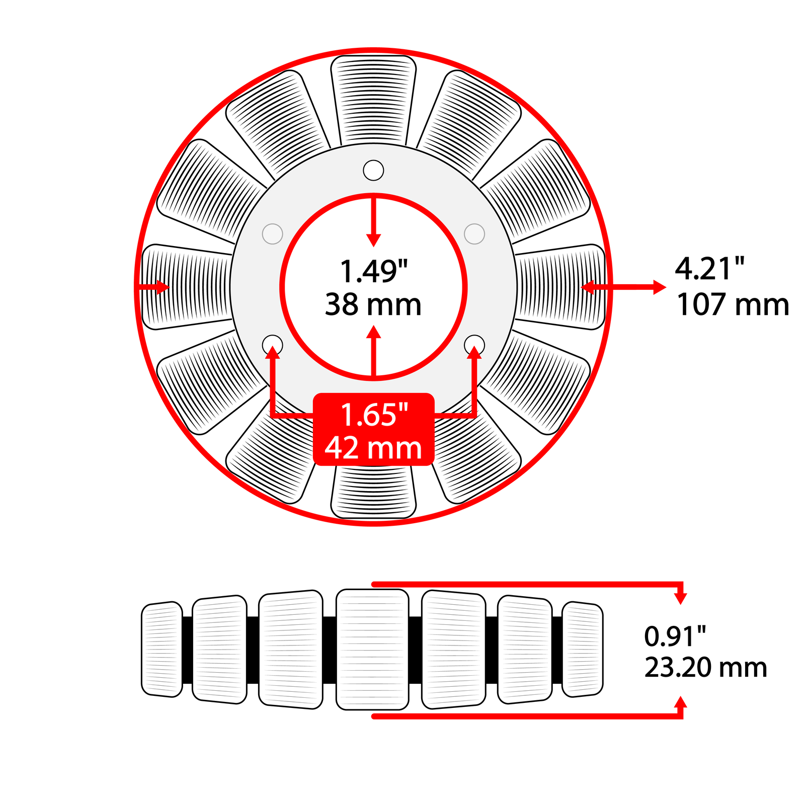 Stator w/ Pickup Coil Gasket for Kawasaki EX250j Ninja 250R 2011 2012 21003-0114