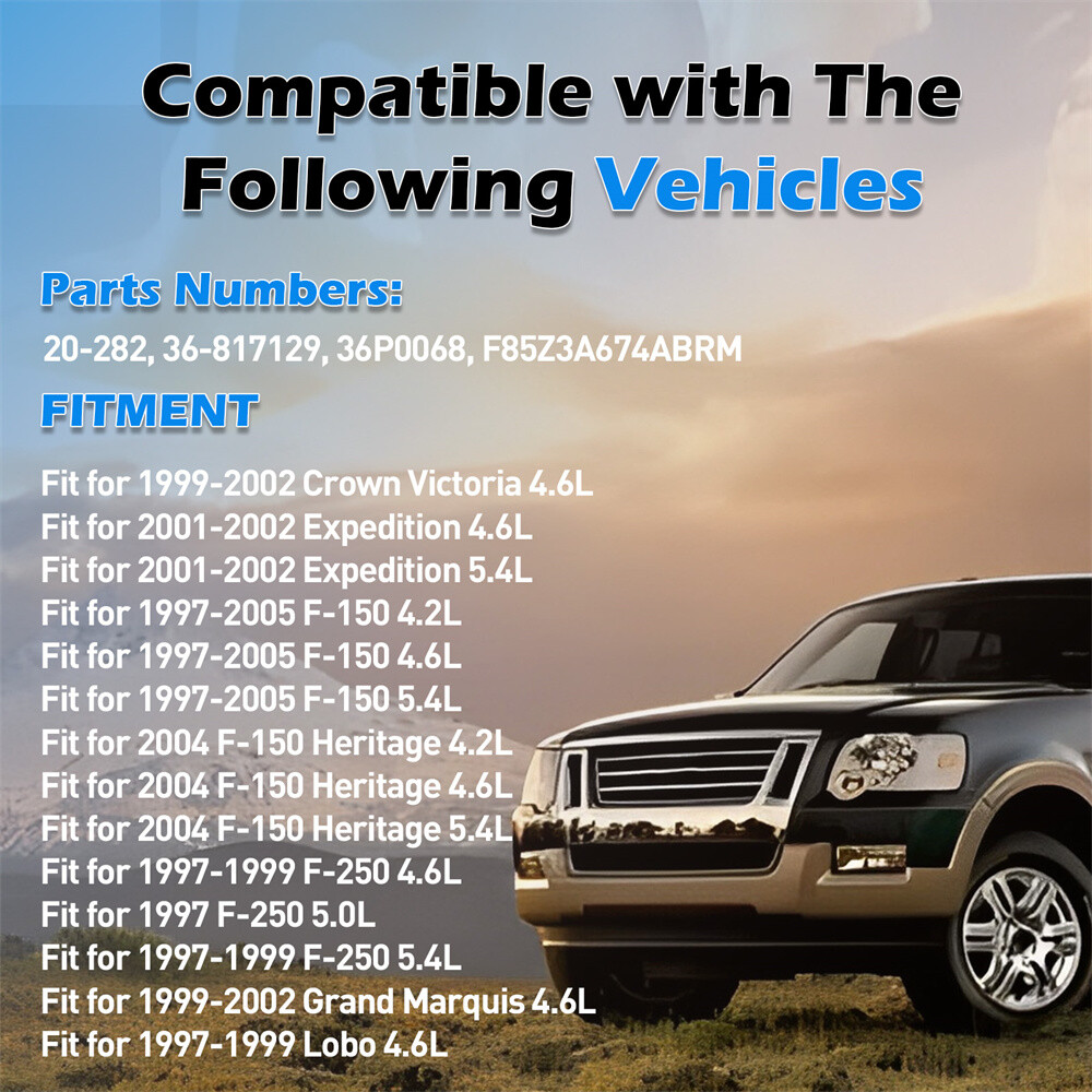 Fit For 1997-2005 Ford F-150 Pickup 4.2L 4.6L 5.4L Power Steering Pump W/Pulley