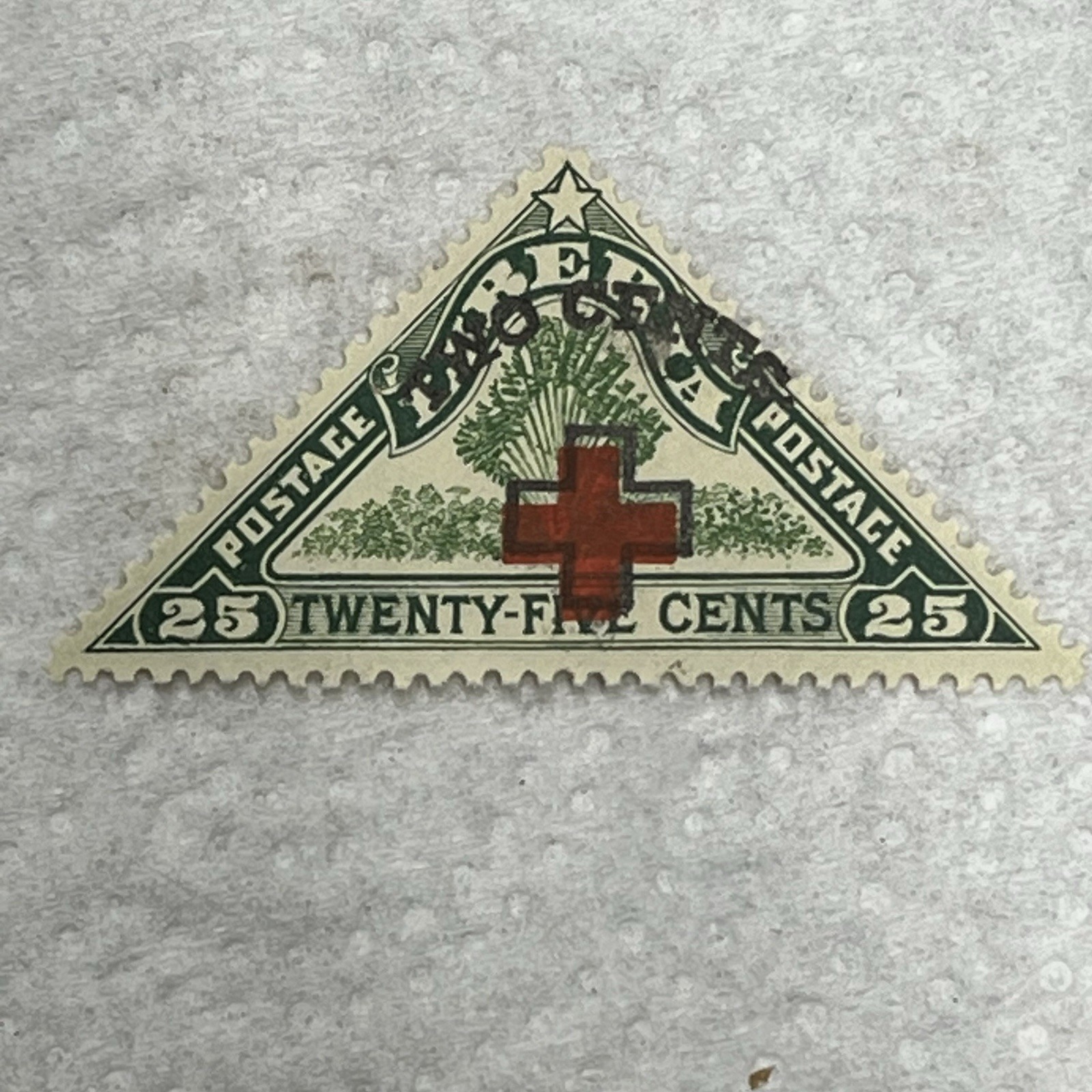 Postage Stamp Liberia 1918 Red Cross 25 cents