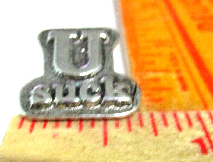 U Suck pin vintage unusual novelty collectible old biker vest hat pinback -small