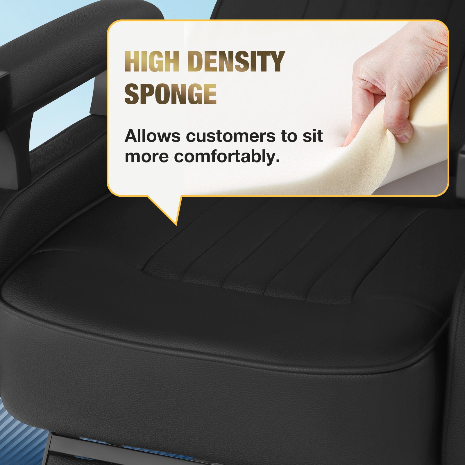 Vintage Black Recline All Purpose Barber Chair Hydraulic SalonSpa Beauty Stylist