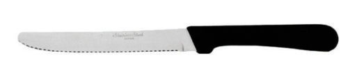 60 STEAK KNIVES 8.5" BLACK PLASTIC HANDLE