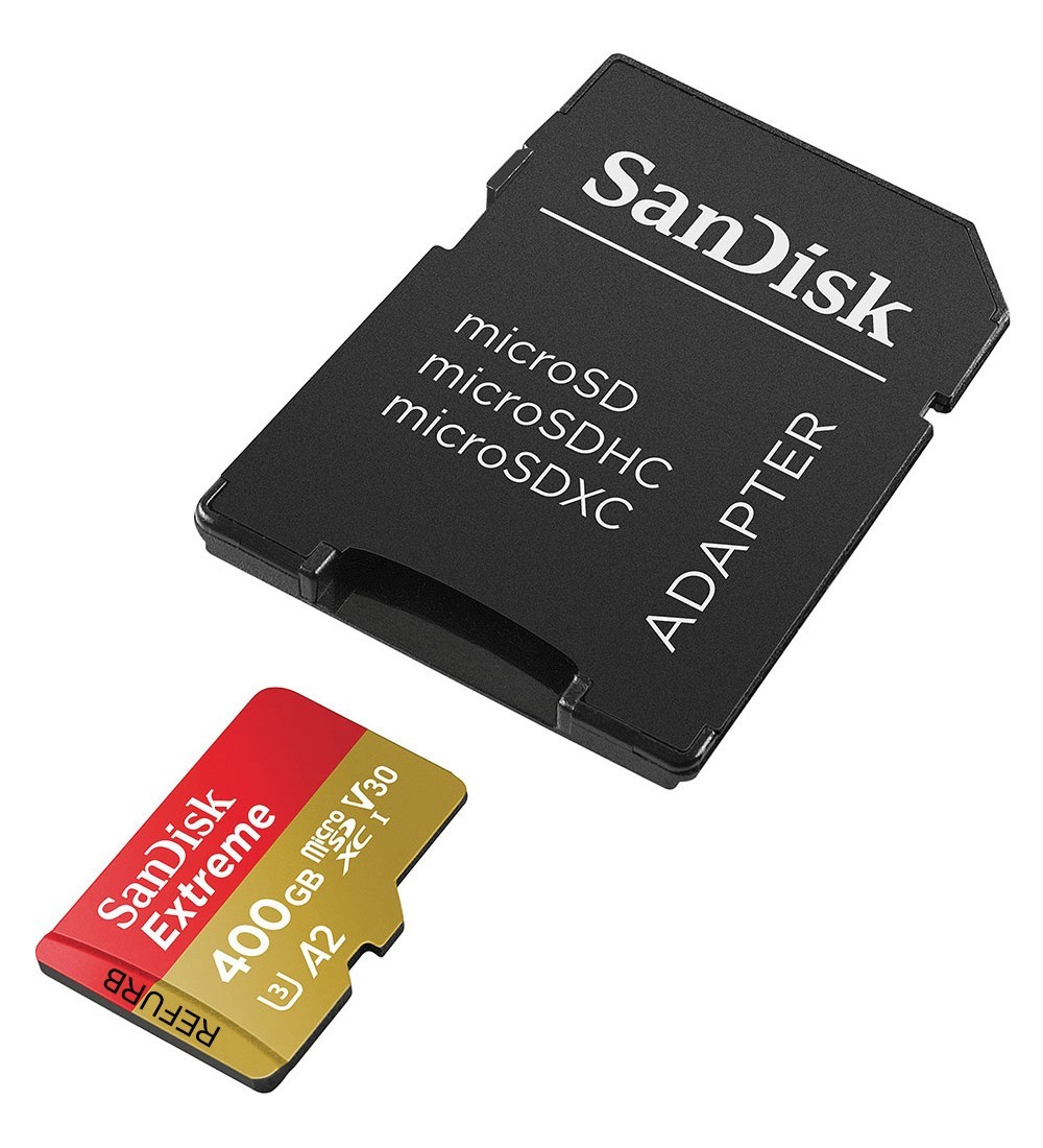 SanDisk Micro 400GB Extreme UHS-I microSDXC Memory Card with SD Adapter