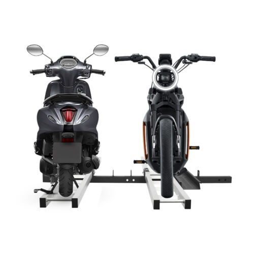 600 LBS Heavy Duty Motorcycle Carrier Dirt Bike Rack Hitch Mount Hauler w/ Strap