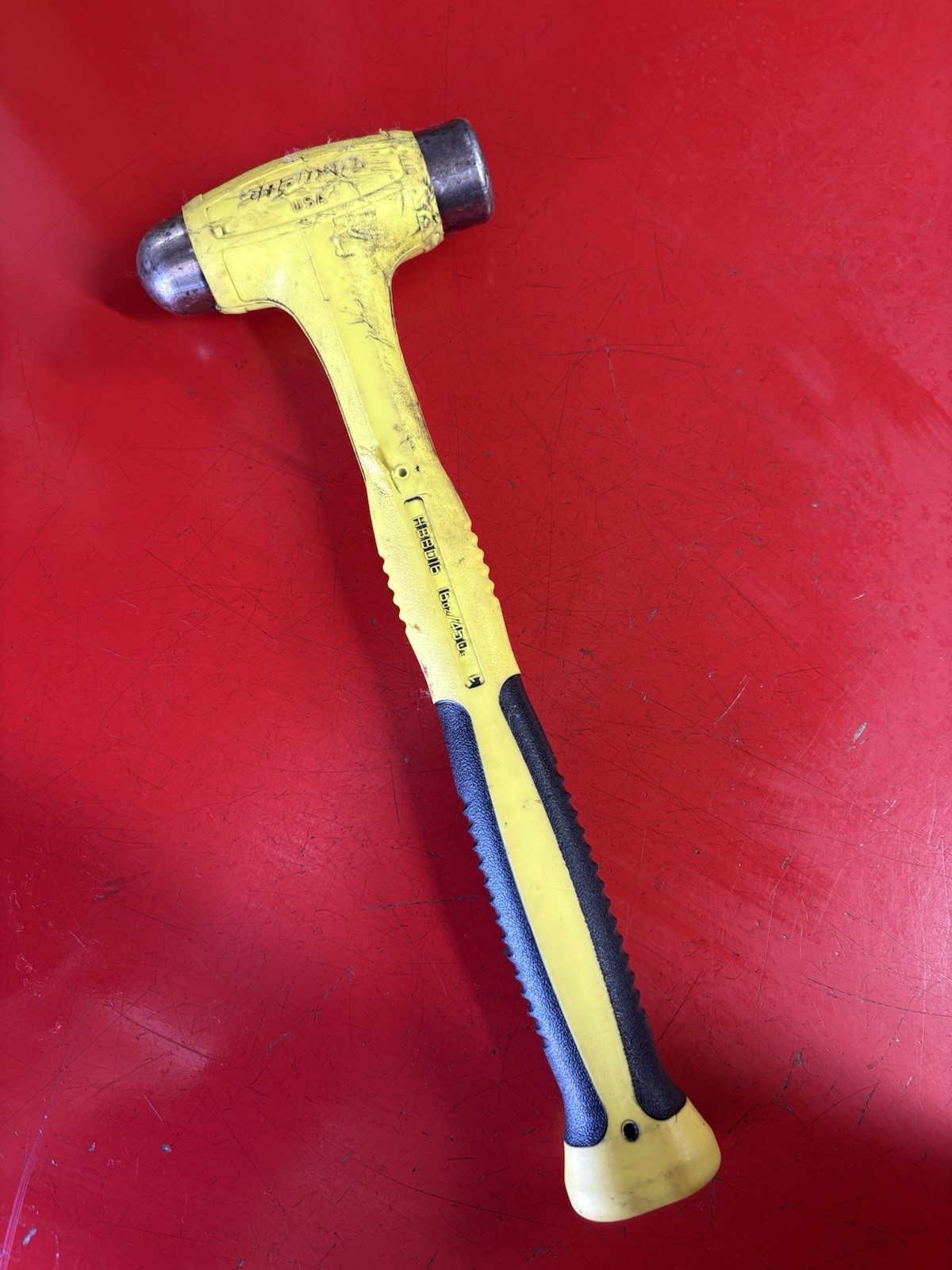 SNAP ON DEAD BLOW HAMMER HBBD16 HIVIZ Yellow