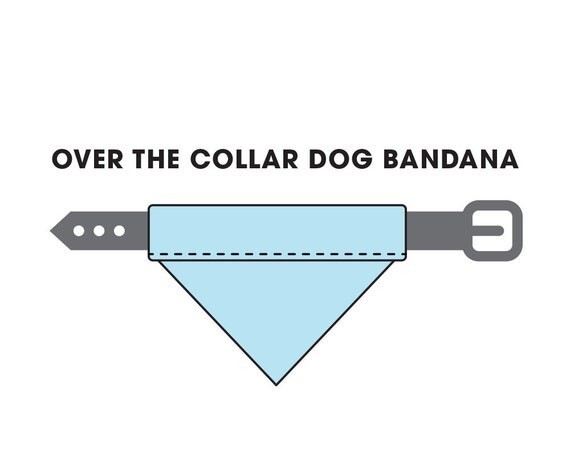 Easter Eggs Dog Bandana Spring OVER THE COLLAR Bandanna Slide Bandanna egg