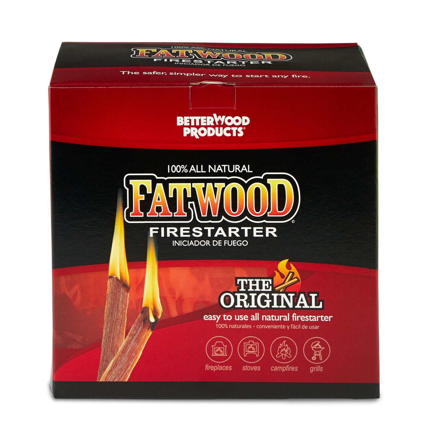 BETTERWOOD PRODUCTS FATWOOD 9987 100% NATURAL FIRESTARTER 5LB FAST SHIP 8605610