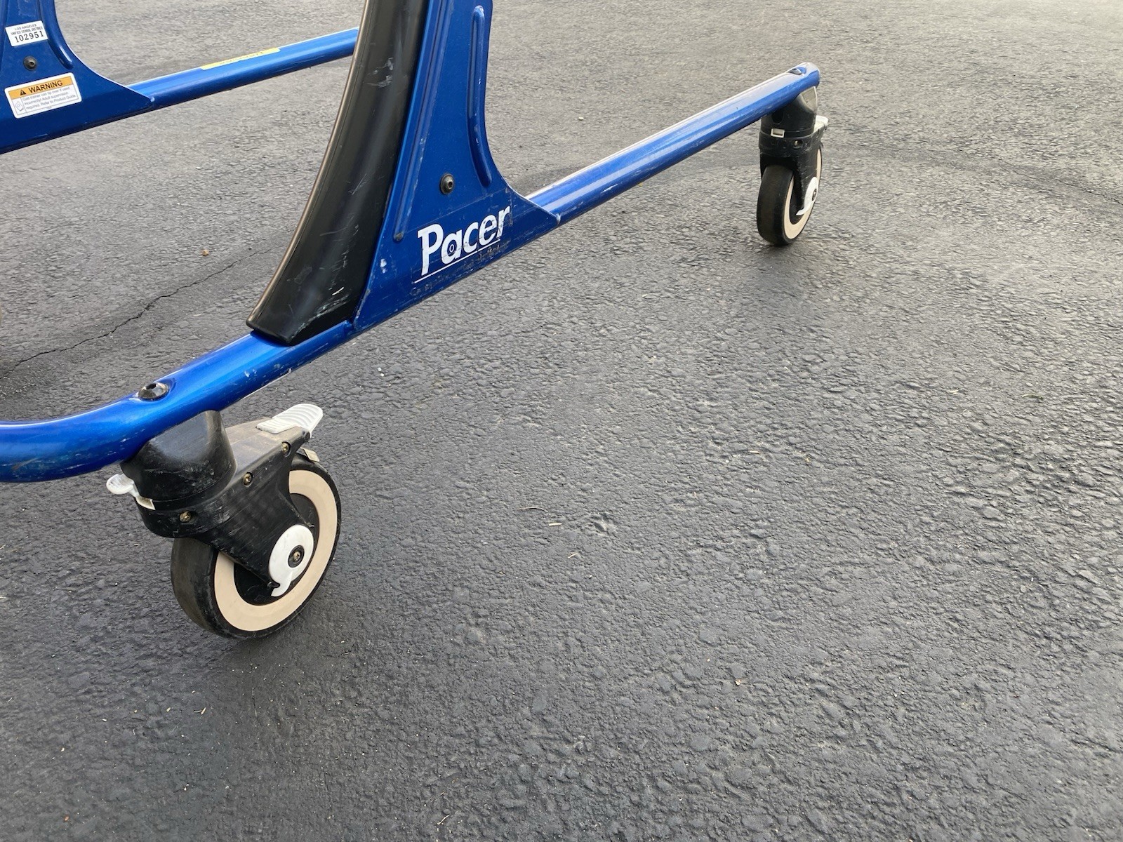 Rifton Pacer Adult Therapy Gait Trainer Large K503 200lb Cap Blue Mobility Aid