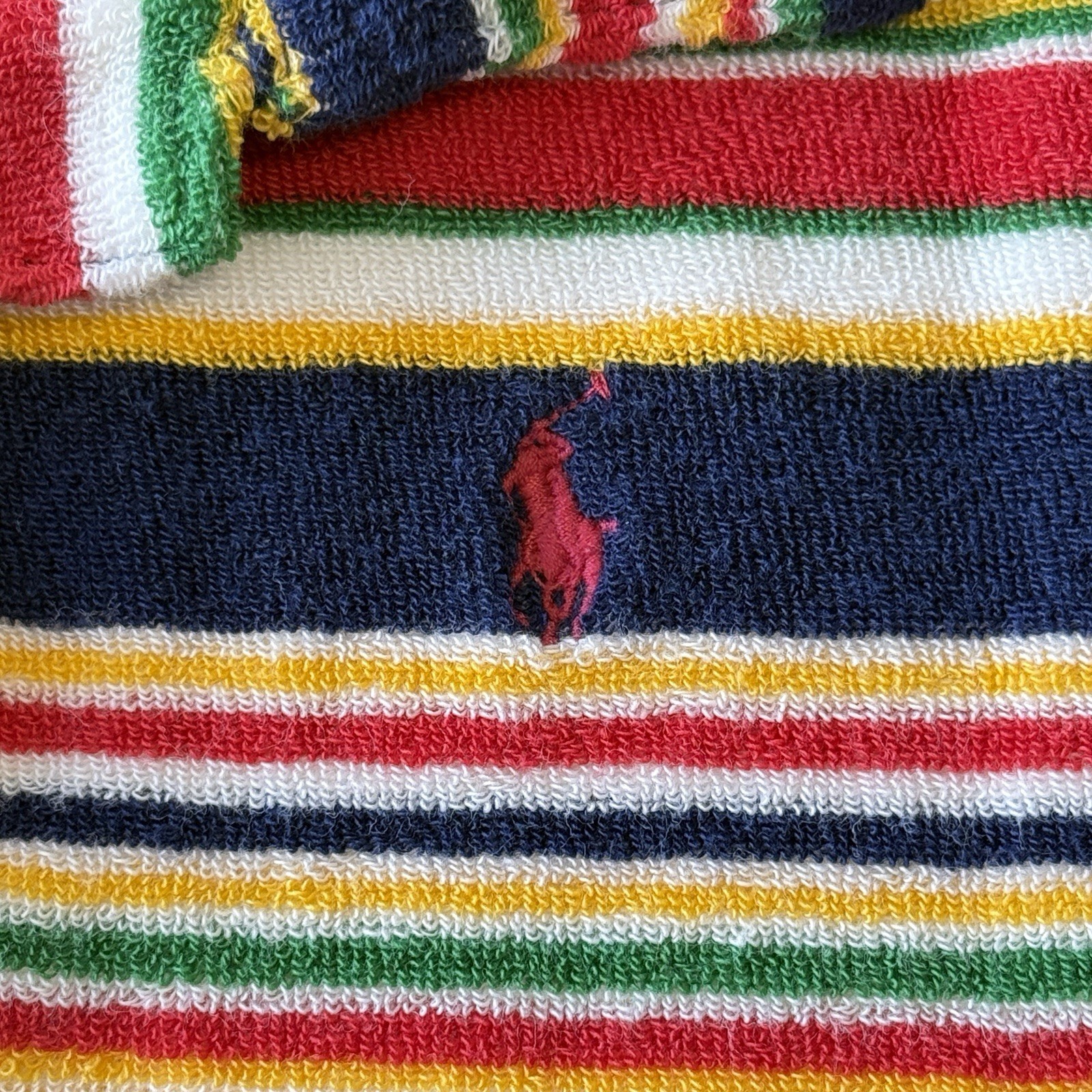 Polo Ralph Lauren Kids Toddler striped cotton terry polo shirt and shorts set